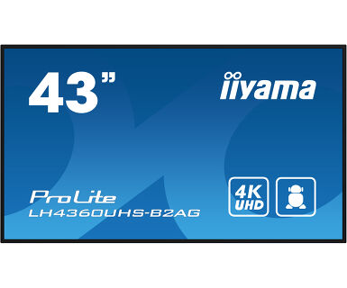 IIYAMA 43″ LH4360UHS-B2AG 4K UHD (3840×2160) VA Signage 24/7, 500cd/m2, 4000:1, Android OS, E-Share, iiSignage2