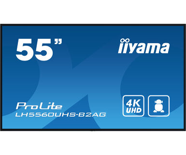 IIYAMA 55″ LH5560UHS-B2AG 4K UDH (3840×2160) VA Signage 24/7, 500 cd/m2, 4000:1, Android OS, E-Share, iiSignage2