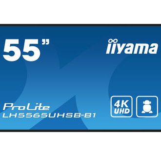 IIYAMA 55″ LH5565UHSB-B1 4K UHD (3840×2160) IPS Signage 24/7, 800 cd/m2, 1200:1, Android OS, E-Share, iiSignage2