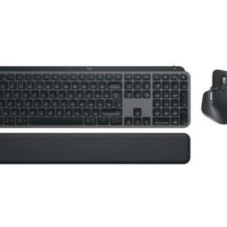 Logitech MX Keys S Combo, bežična tipkovnica+miš, graphite