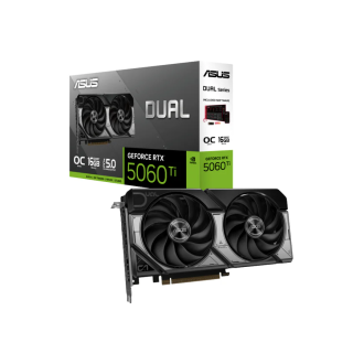 Asus Dual GeForce RTX 5060 Ti 16GB GDDR7, 16GB GDDR7/128-bit, PCIe 5.0×16, HDMI/3×DP