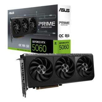 Asus PRIME GeForce RTX 5060 8GB GDDR7 OC Edition, 8GB GDDR7/256-bit, PCIe 5.0×16, HDMI/3×DP