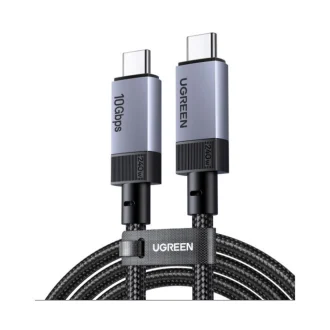 UGREEN kabel USB C 3.2 Gen 2 (M) na USB C 3.2 Gen 2 (M), 4K@60Hz, pleteni, 2m, crni