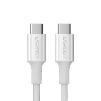 UGREEN kabel, Type C 2.0 (M) na Type C 2.0 (M), 5A, bijeli, 1m