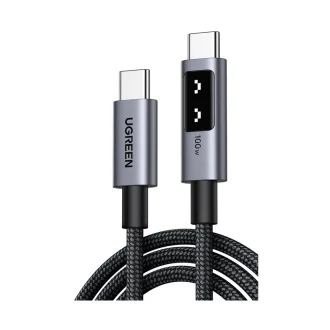 UGREEN Uno USB C (M) to USB C (M), PowerDelivery, Fast Charging 5A Max, crni, 1m