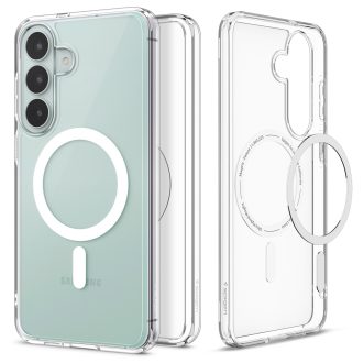Spigen Ultra Hybrid MagSafe, clear white – Samsung Galaxy S26 FE