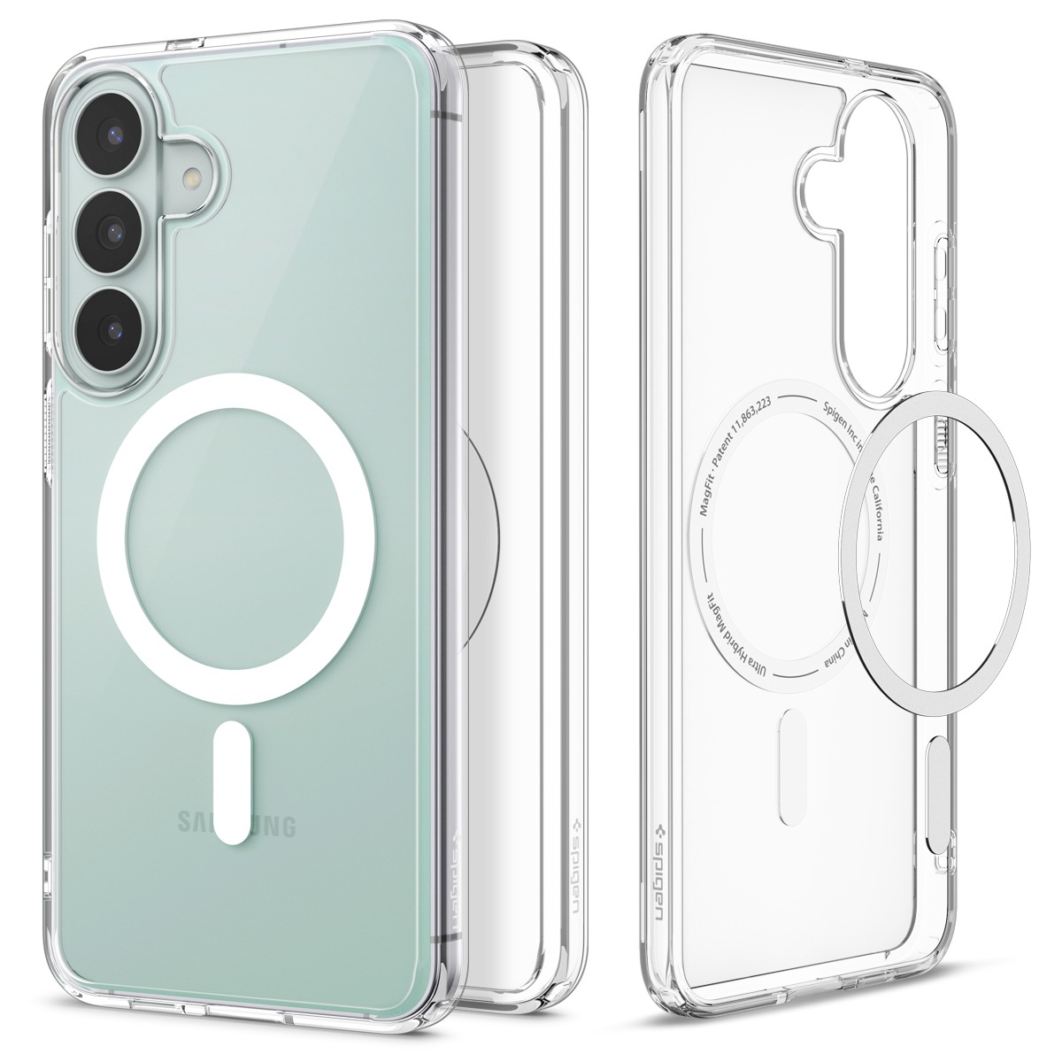 Spigen Ultra Hybrid MagSafe, clear white – Samsung Galaxy S26 FE