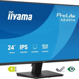 IIYAMA 24″ X2491H-B1 FHD (1920×1080) IPS, 120Hz, 1ms, 350cd/m2, HDMI, DP