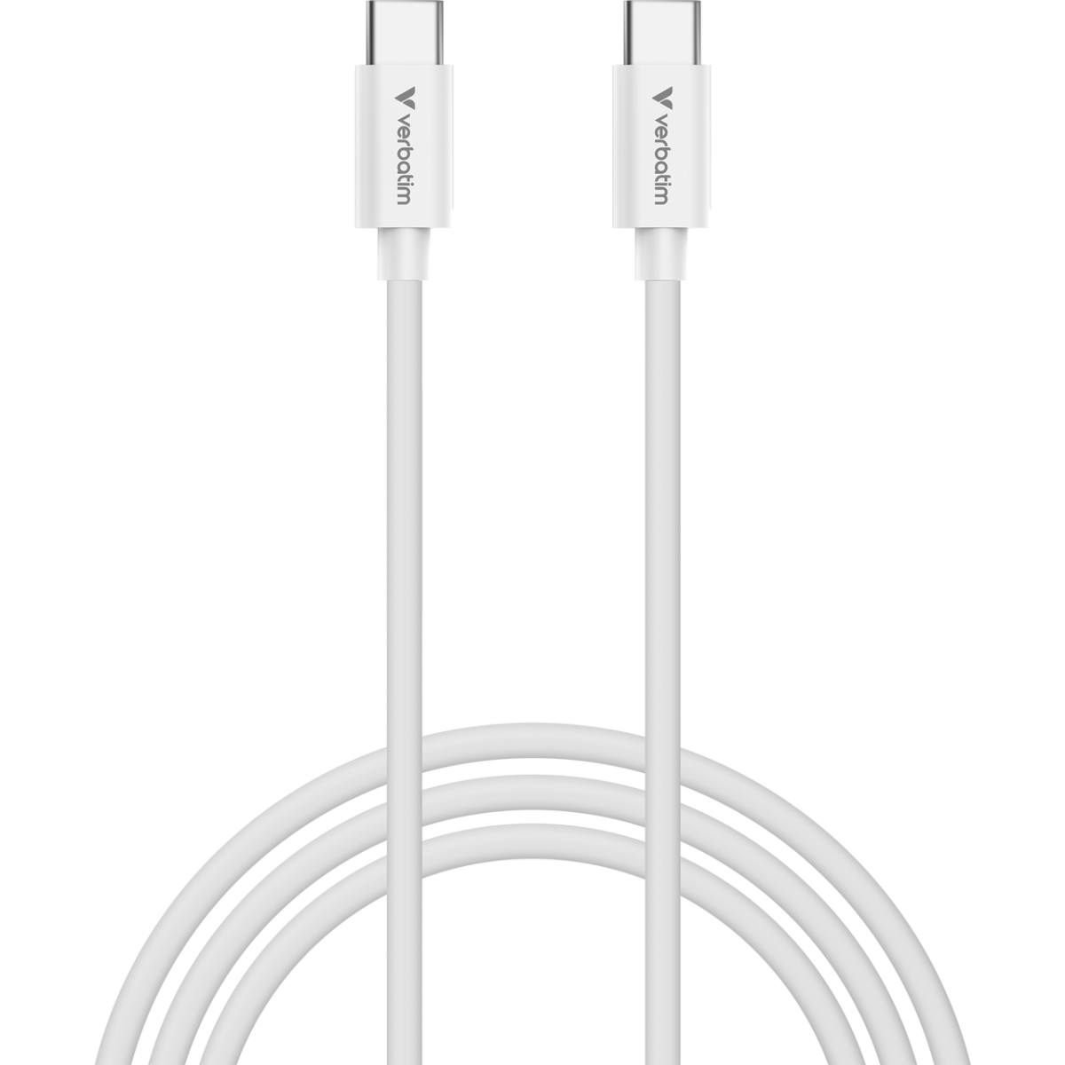 Verbatim Essentials Sync & Charge kabel USB-C na USB-C, M/M, 100 W PD3.0, bijeli, 3.0m