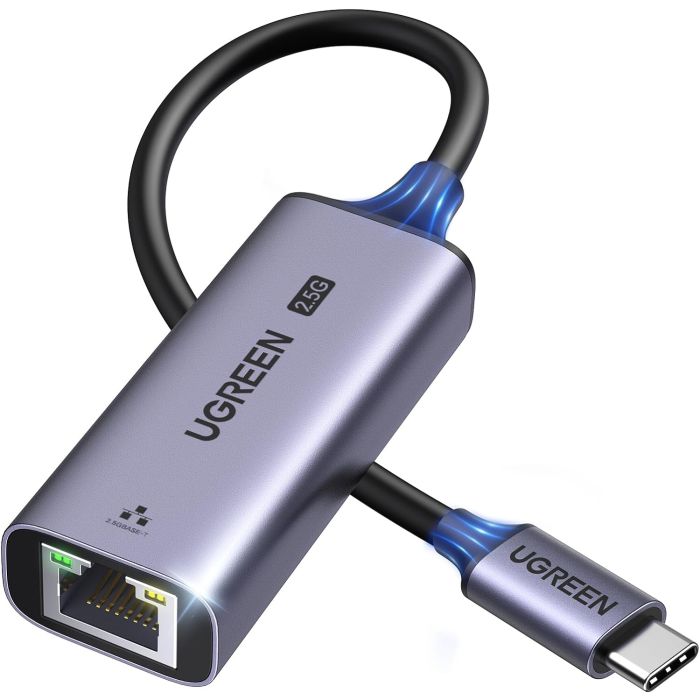 UGREEN USB-C 3.0 na RJ45 mrežni adapter, 2,5 Gbps, sivi